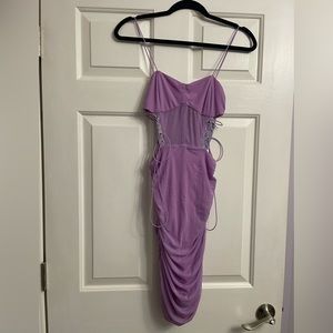 Tiger Mist Neon Purple Mesh Dress